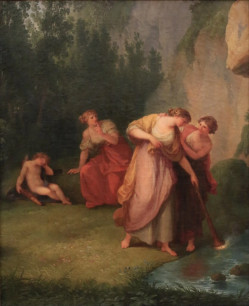 Angelika Kauffmann - 110, Le ninfe spengono il fuoco dell'amore, Bündner Kunstmuseum